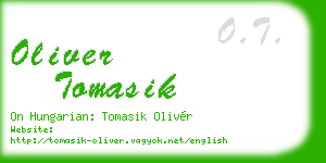 oliver tomasik business card